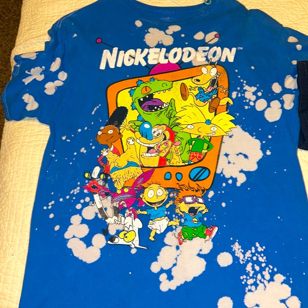 NICKELODEON PAINT SPLATTER T SHIRT SZ L